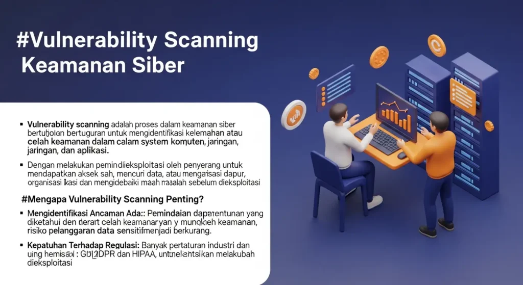 Vulnerability Scanning dalam Keamanan Siber Artikel tentang pentingnya vulnerability scanning dalam cyber security dan langkah-langkah yang harus diambil untuk melindungi data sensitif.