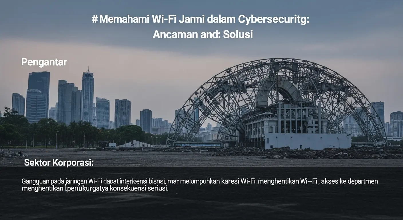 Memahami Wi-Fi Jamming dalam Cybersecurity: Ancaman dan Solusi Artikel ini membahas Wi-Fi Jamming dalam cybersecurity dengan fokus pada dampak dan strategi mitigasi yang dapat diterapkan.