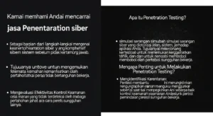 Jasa Penetration Testing Terdekat untuk Keamanan Siber Panduan lengkap mengenai penetration testing services near me untuk keamanan sistem Anda.