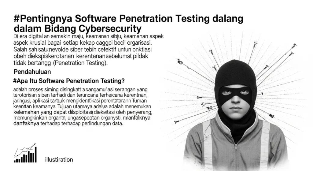 Importance of Software Penetration Testing dalam Bidang Cybersecurity Artikel ini membahas pentingnya software penetration testing dalam cybersecurity, manfaatnya, dan dampaknya terhadap perlindungan data.
