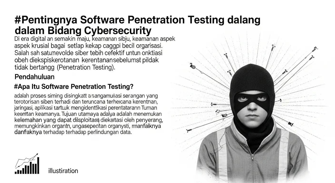 Importance of Software Penetration Testing dalam Bidang Cybersecurity Artikel ini membahas pentingnya software penetration testing dalam cybersecurity, manfaatnya, dan dampaknya terhadap perlindungan data.