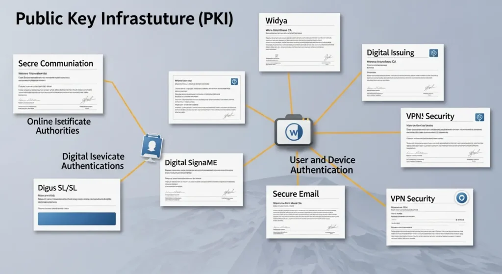 Implementasi Public Key Infrastructure dalam Cybersecurity Pelajari bagaimana Widya Security mengimplementasikan Public Key Infrastructure untuk meningkatkan keamanan data dan hasil nyata dari studi kasus kami.