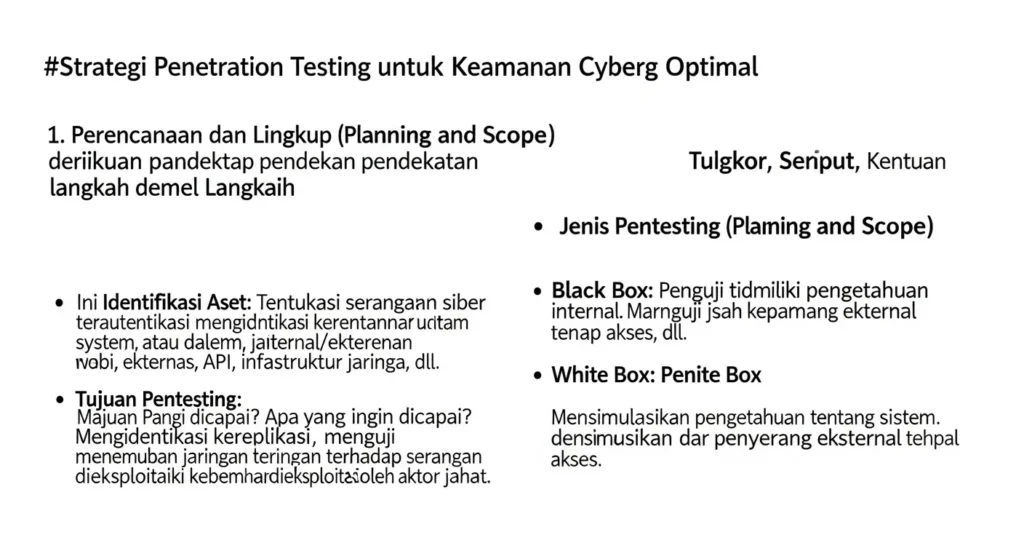 Strategi Penetration Testing untuk Keamanan Cyber yang Optimal Panduan lengkap tentang penetration testing dalam cybersecurity dengan pendekatan step-by-step dan hasil nyata.