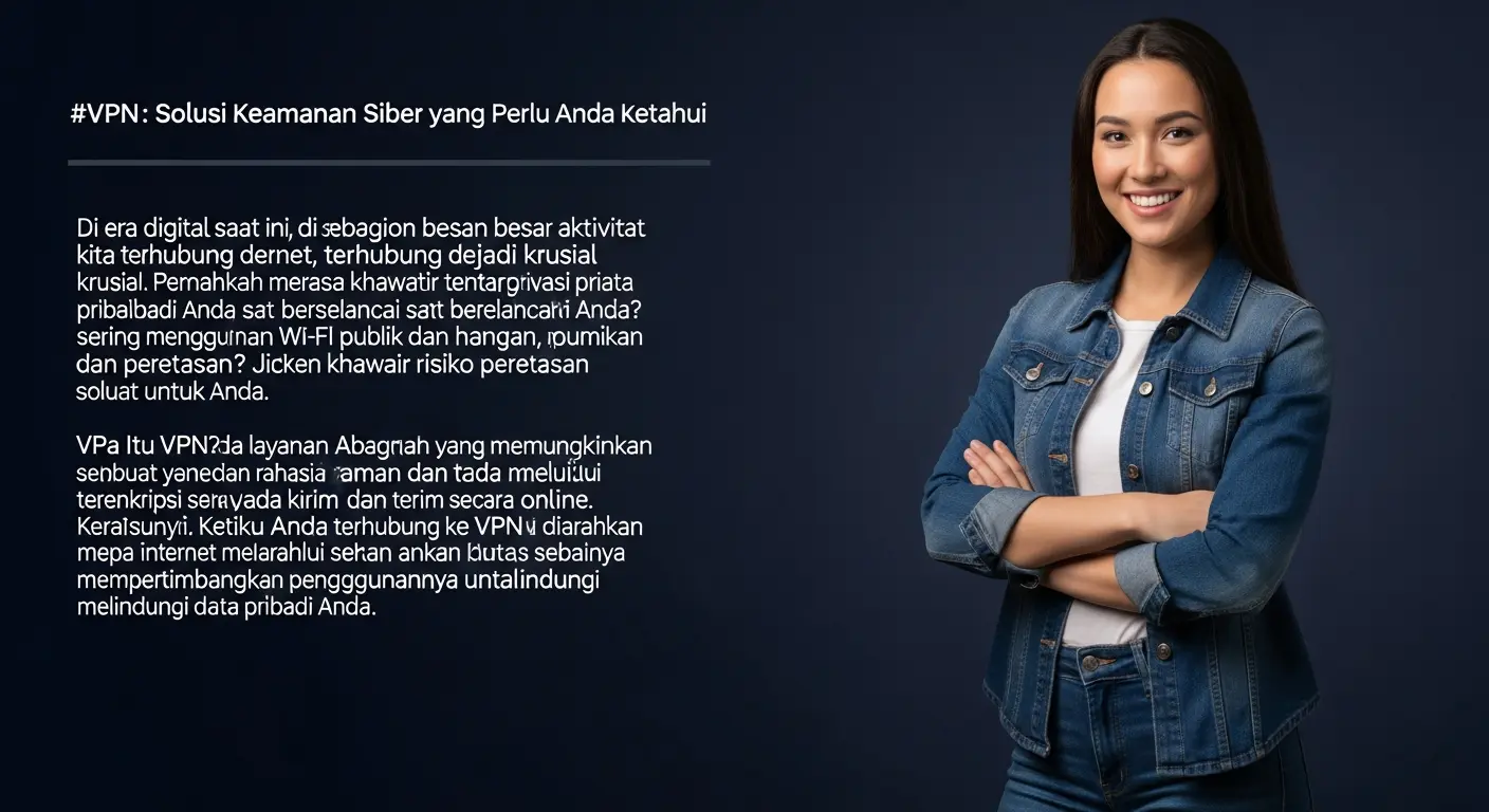 VPN: Solusi Keamanan Siber yang Perlu Anda Ketahui Artikel ini membahas apa itu VPN, bagaimana cara kerjanya, dan mengapa Anda sebaiknya mempertimbangkan penggunaannya untuk melindungi data pribadi Anda.