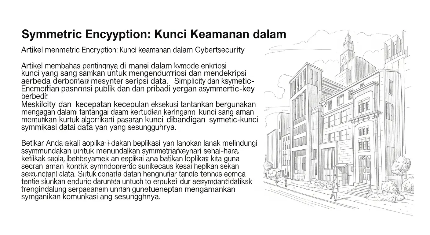 Symmetric Encryption: Kunci Keamanan dalam Cybersecurity Artikel ini membahas pentingnya symmetric encryption dalam cybersecurity, aplikasi, perbandingan algoritma, serta studi kasus implementasinya.