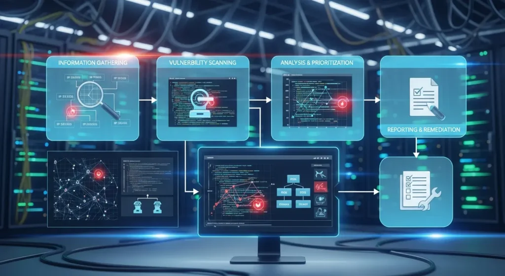 Metodologi Vulnerability Assessment dalam Cybersecurity Artikel ini menjelaskan langkah-langkah metodologi vulnerability assessment dalam bidang cybersecurity dengan studi kasus nyata.