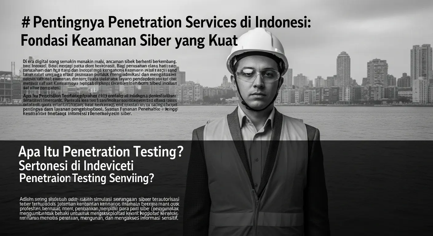 Pentingnya Penetration Testing Services Indonesia Artikel ini mempelajari pentingnya service penetration testing di Indonesia dalam bidang cybersecurity.