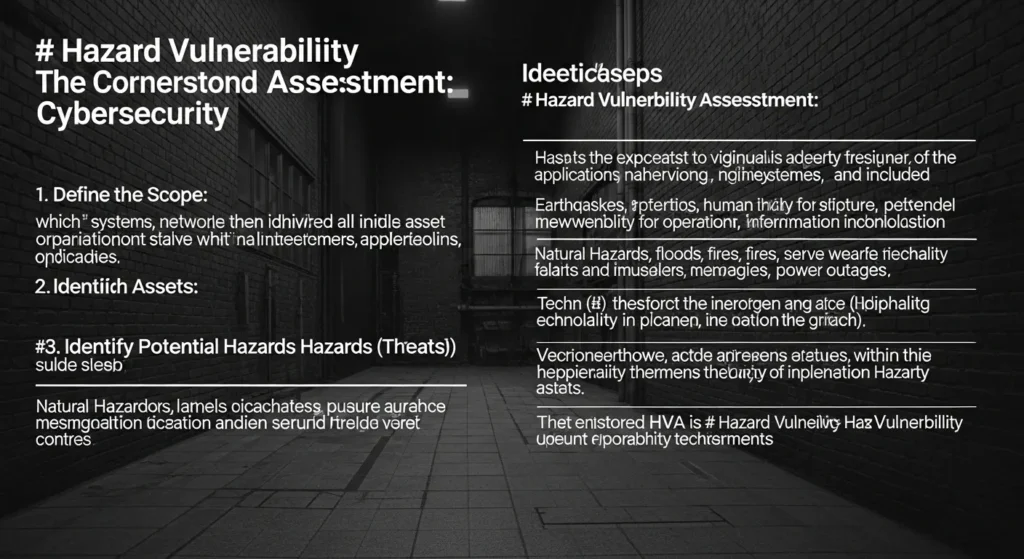 Hazard Vulnerability Assessment adalah Kunci dalam Cybersecurity Artikel ini membahas pentingnya hazard vulnerability assessment dalam cybersecurity, termasuk langkah-langkah dan prosesnya.