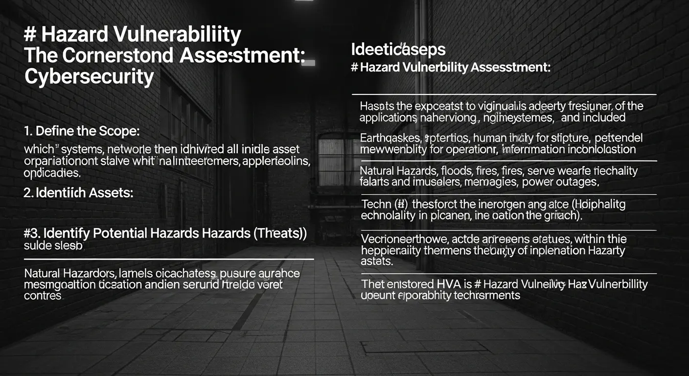 Hazard Vulnerability Assessment adalah Kunci dalam Cybersecurity Artikel ini membahas pentingnya hazard vulnerability assessment dalam cybersecurity, termasuk langkah-langkah dan prosesnya.