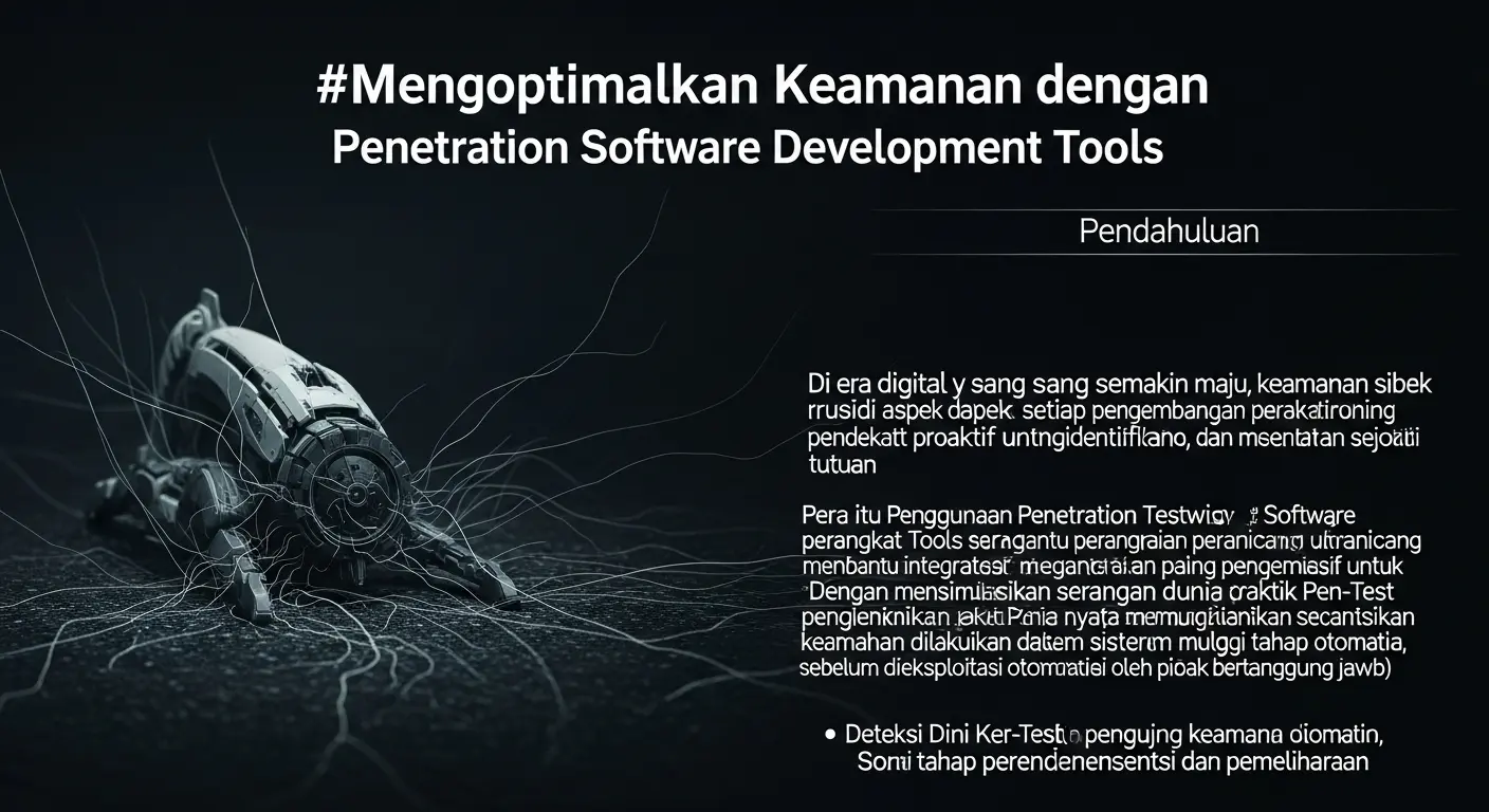 Mengoptimalkan Keamanan dengan Penetration Testing Software Development Tools Panduan interaktif mengenai penggunaan penetration testing software development tools dalam cybersecurity di Indonesia.