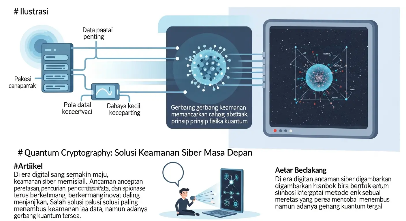 Quantum Cryptography: Solusi Keamanan Siber Masa Depan Pelajari bagaimana quantum cryptography dapat melindungi data Anda dari ancaman di era digital. Temukan keunggulan dan tantangannya di artikel ini.