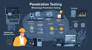 Pekerjaan Penetration Testing dalam Bidang Cybersecurity Panduan lengkap tentang penetration testing jobs dalam bidang cybersecurity, termasuk proses, peluang, dan bagaimana memulai karier.