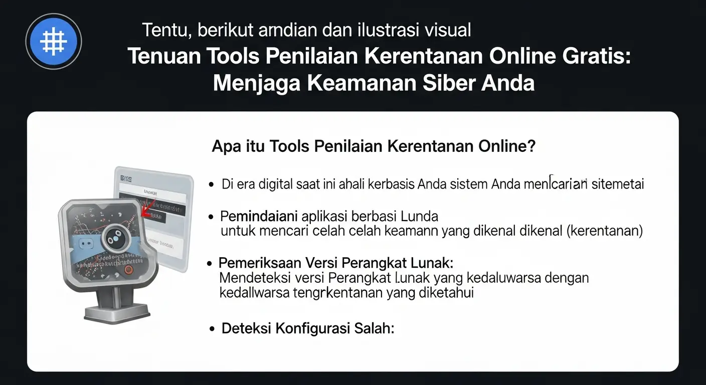 Panduan Tools Penilaian Kerentanan Online Gratis Pelajari cara menggunakan free online vulnerability assessment tools untuk keamanan siber