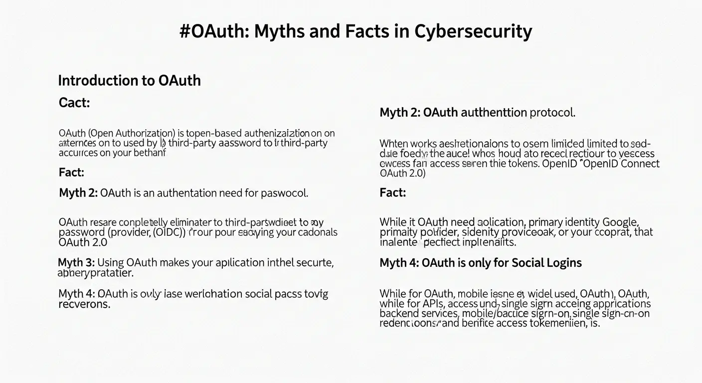 OAuth: Mitos dan Fakta dalam Keamanan Siber Artikel ini mengupas berbagai mitos dan fakta tentang OAuth dalam bidang cybersecurity.