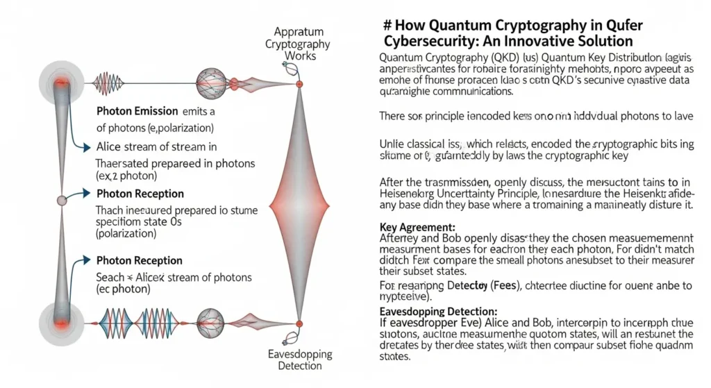 Quantum Cryptography dalam Keamanan Siber: Solusi Inovatif Artikel ini membahas penggunaan Quantum Cryptography dalam bidang cybersecurity, menjelaskan cara kerjanya, kelebihannya, serta tantangannya, serta menjadikannya solusi inovatif untuk keamanan data.