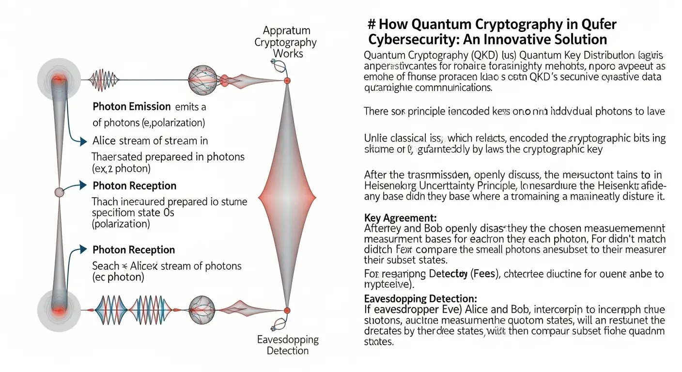 Quantum Cryptography dalam Keamanan Siber: Solusi Inovatif Artikel ini membahas penggunaan Quantum Cryptography dalam bidang cybersecurity, menjelaskan cara kerjanya, kelebihannya, serta tantangannya, serta menjadikannya solusi inovatif untuk keamanan data.