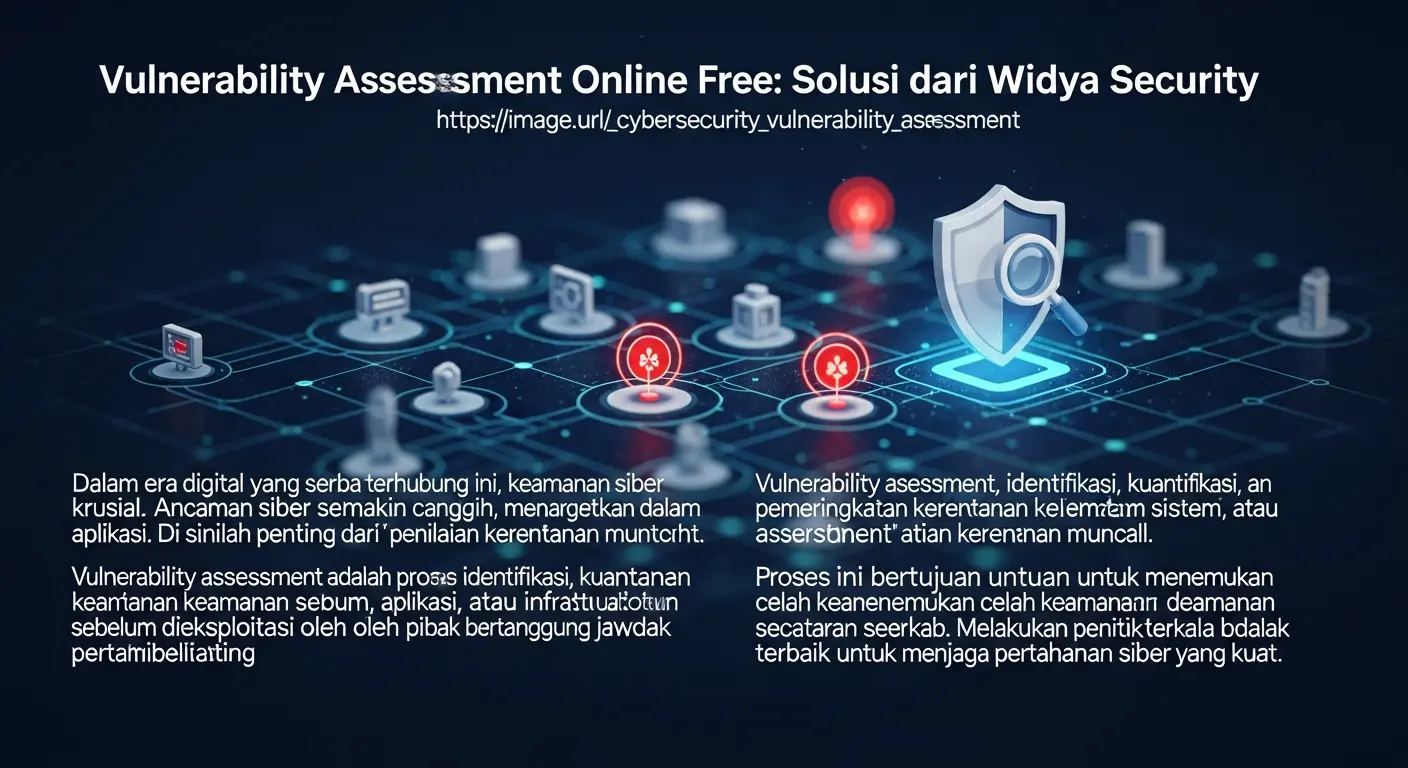 Vulnerability Assessment Online Free: Solusi dari Widya Security Pelajari tentang pentingnya vulnerability assessment online free dalam cybersecurity dan bagaimana Widya Security dapat membantu anda.