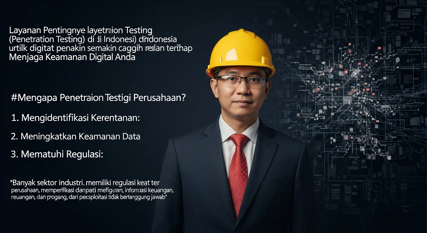 Memahami Penetration Testing Services in Indonesia Artikel ini membahas pentingnya penetration testing untuk keamanan siber di Indonesia, langkah-langkah pelaksanaannya, serta manfaat yang diperoleh perusahaan.