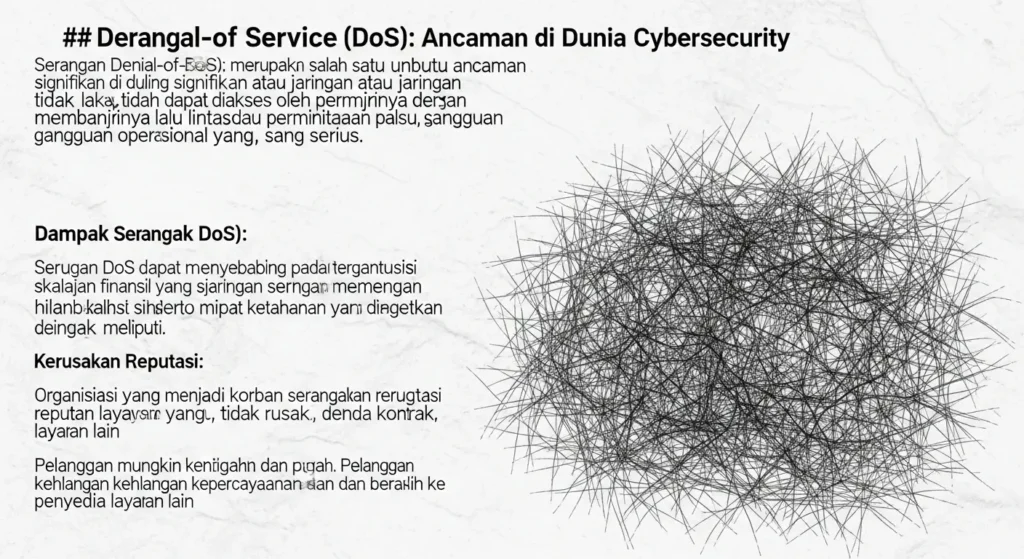 Denial-of-Service: Ancaman di Dunia Cybersecurity Artikel ini membahas serangan Denial-of-Service dalam cybersecurity, dampaknya, serta langkah mitigasi yang dapat diambil oleh organisasi. Dikenal sebagai Widya Security, perusahaan ini memfokuskan diri pada penetration testing.