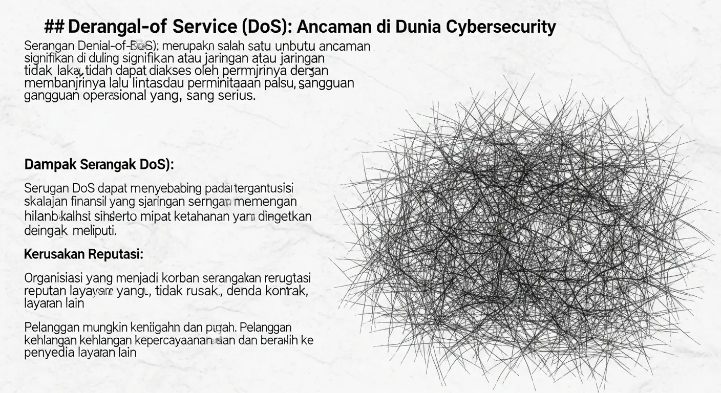 Denial-of-Service: Ancaman di Dunia Cybersecurity Artikel ini membahas serangan Denial-of-Service dalam cybersecurity, dampaknya, serta langkah mitigasi yang dapat diambil oleh organisasi. Dikenal sebagai Widya Security, perusahaan ini memfokuskan diri pada penetration testing.