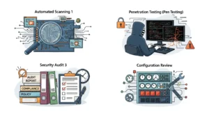 Jenis-Jenis Vulnerability Assessment dalam Bidang Cybersecurity Pelajari berbagai jenis vulnerability assessment dalam bidang cybersecurity untuk meningkatkan keamanan sistem Anda bersama Widya Security Indonesia.