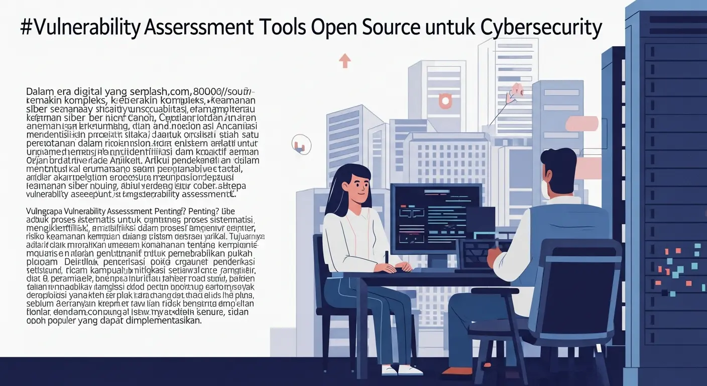 Vulnerability Assessment Tools Open Source untuk Cybersecurity Artikel ini membahas pentingnya vulnerability assessment tools open source dalam cybersecurity.