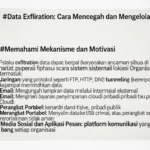 Data Exfiltration: Cara Mencegah dan Mengelola Risiko