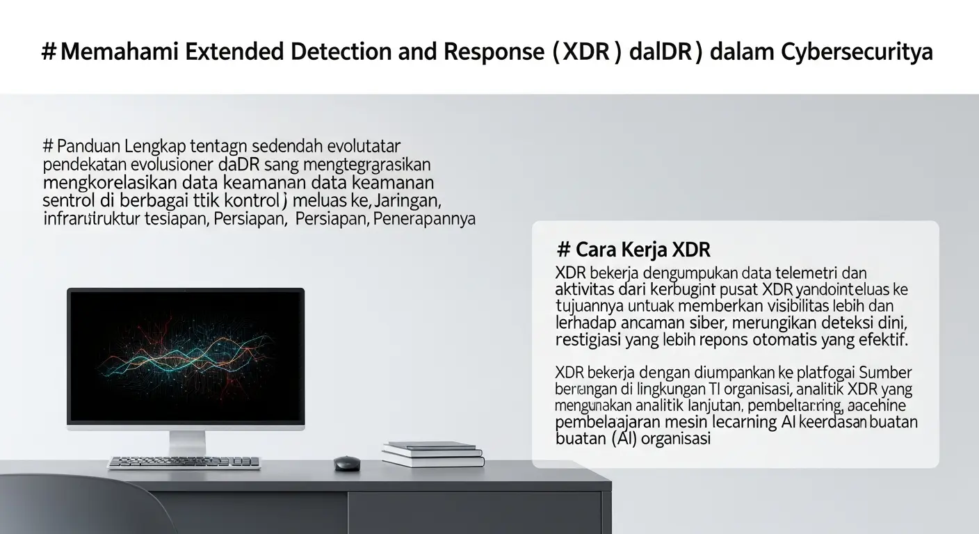 Memahami Extended Detection and Response dalam Cybersecurity Panduan lengkap tentang Extended Detection and Response (XDR) dalam cybersecurity, termasuk cara kerjanya, persiapan, dan atau penerapannya.