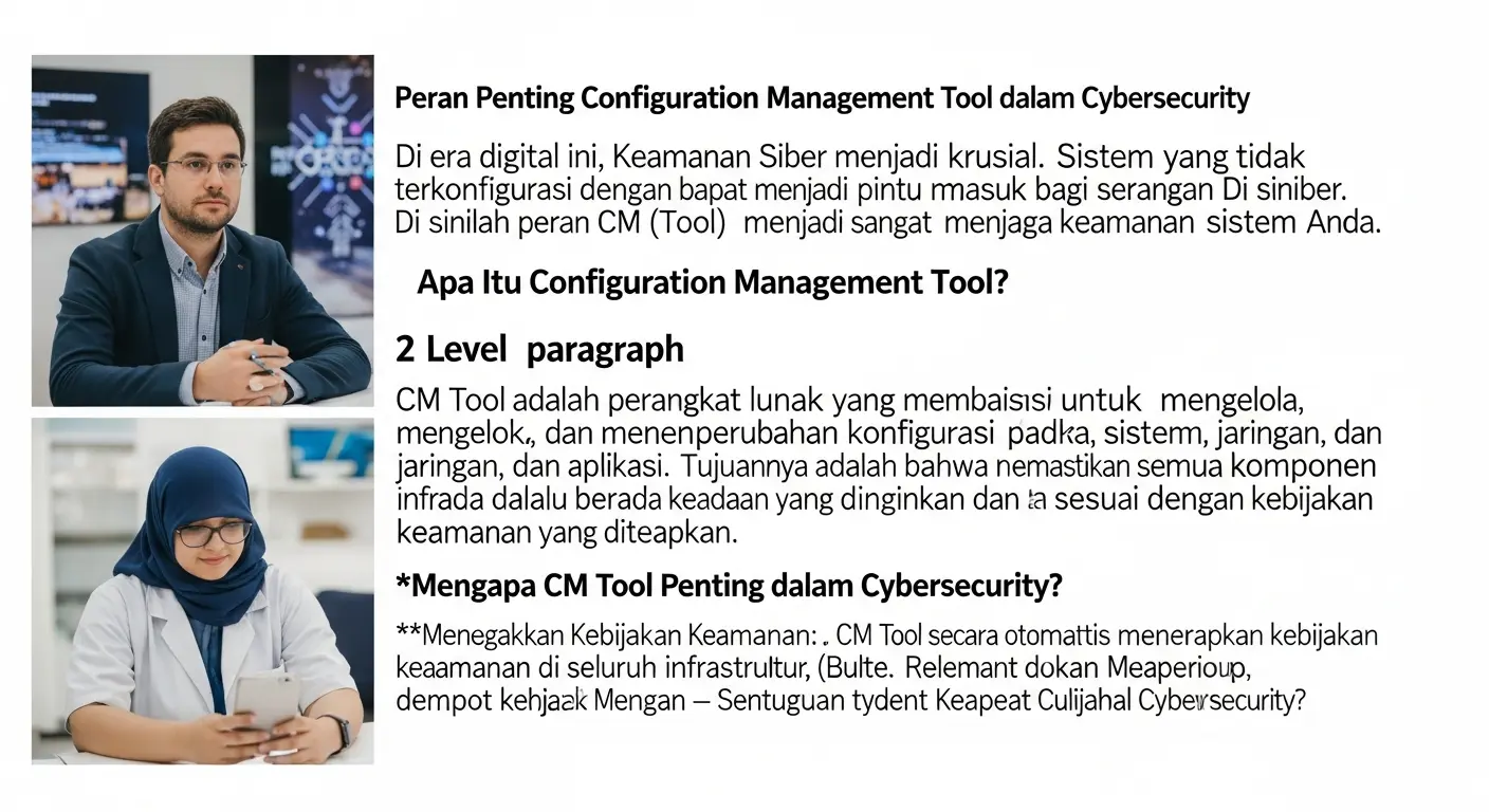Configuration Management Tool dalam Cybersecurity Pelajari tentang peran penting Configuration Management Tool dalam cybersecurity untuk keamanan sistem Anda. Dapatkan panduan dan tips dari Widya Security.