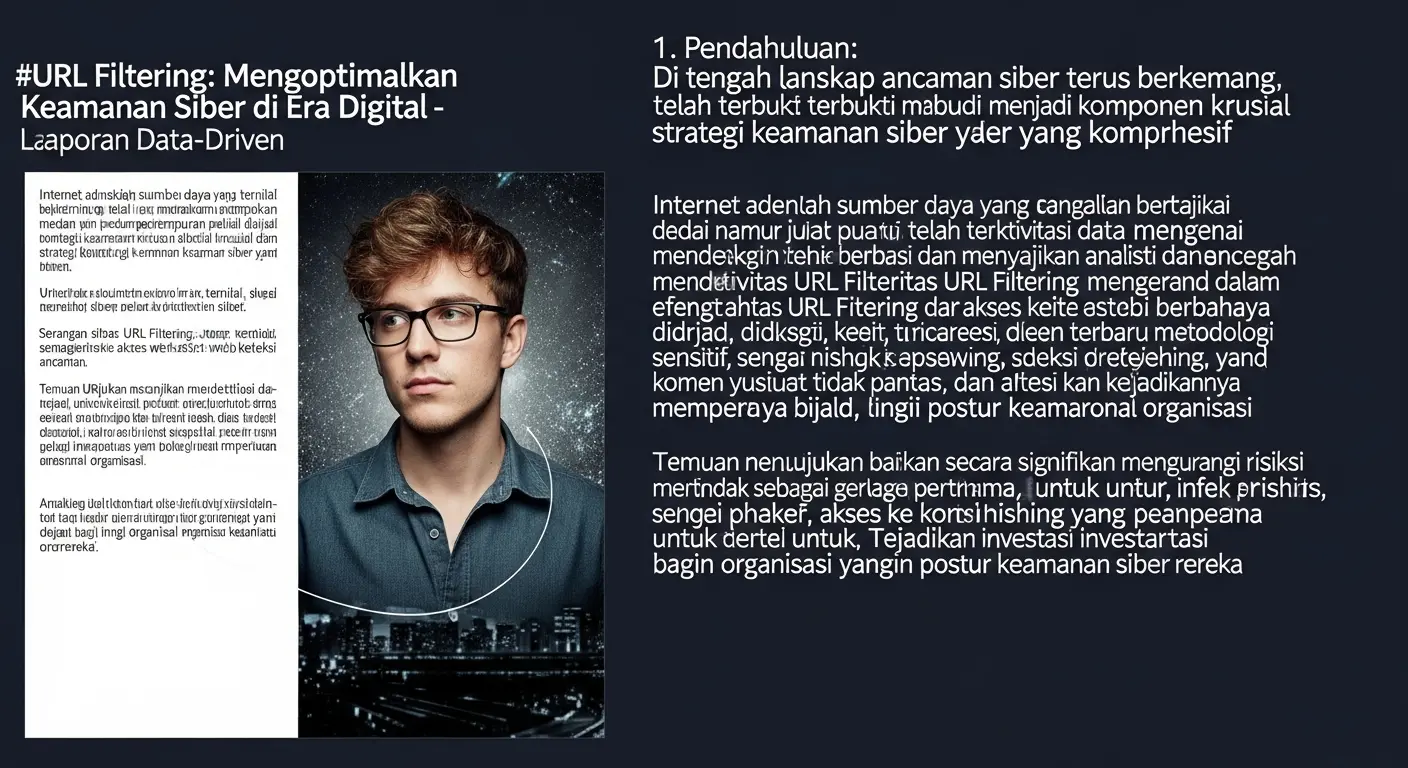 URL Filtering: Mengoptimalkan Keamanan Siber di Era Digital Artikel ini membahas efektivitas URL Filtering dalam keamanan siber dengan gaya Data-Driven Report, didukung oleh riset terbaru untuk deteksi ancaman.