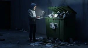 Dumpster Diving dalam Cybersecurity: Memahami dan Mengatasi Artikel ini menjelaskan tentang dumpster diving dalam konteks cybersecurity dan memberikan solusi untuk mencegah risiko yang diakibatkan oleh praktik tersebut.