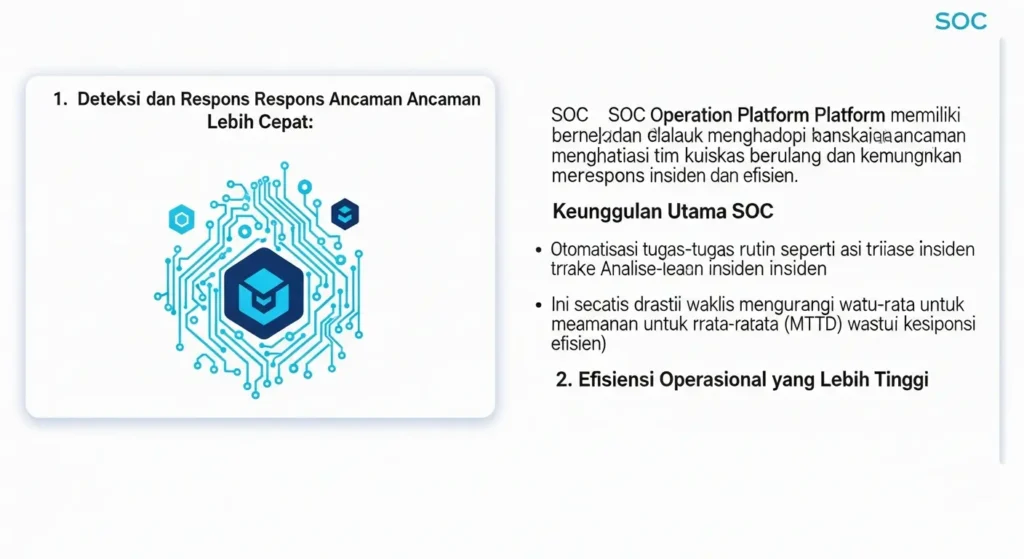 SOC Automation Platform dalam Cybersecurity: Keunggulannya Jelajahi kelebihan SOC Automation Platform dalam cybersecurity dan bagaimana Widya Security mengimplementasikannya.