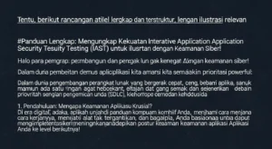 Panduan Lengkap Interactive Application Security Testing untuk Keamanan Siber Article about Interactive Application Security Testing in cybersecurity with a tutorial style, encouraging tone, and structured format.