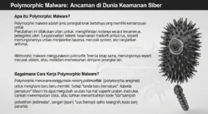 Polymorphic Malware: Ancaman di Dunia Keamanan Siber Artikel ini menjelaskan apa itu polymorphic malware, bagaimana cara kerjanya, jenis-jenisnya, dan langkah-langkah perlindungan terhadap ancaman tersebut.
