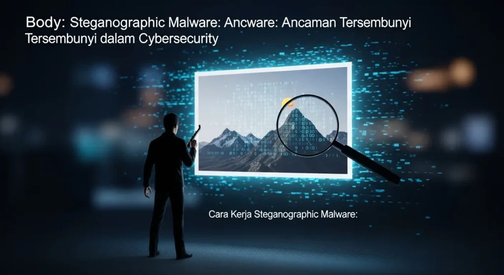 Steganographic Malware: Ancaman Tersembunyi dalam Cybersecurity Artikel ini membahas tentang steganographic malware, teknik penyembunyian malware yang menjadi ancaman dalam cybersecurity dan langkah-langkah mitigasi yang dapat diambil.