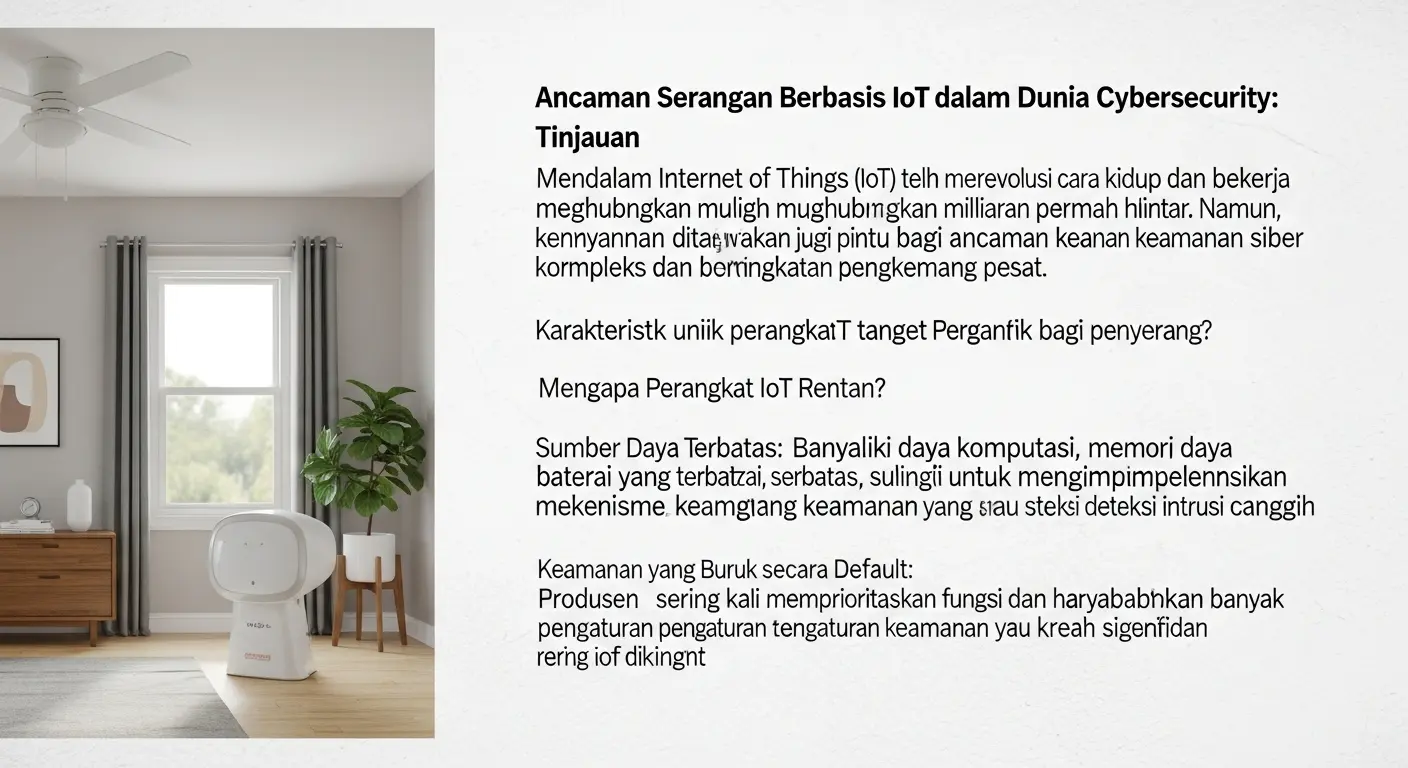 Ancaman IoT-Based Attack dalam Dunia Cybersecurity Diskusikan kecenderungan serangan berbasis IoT di cybersecurity.