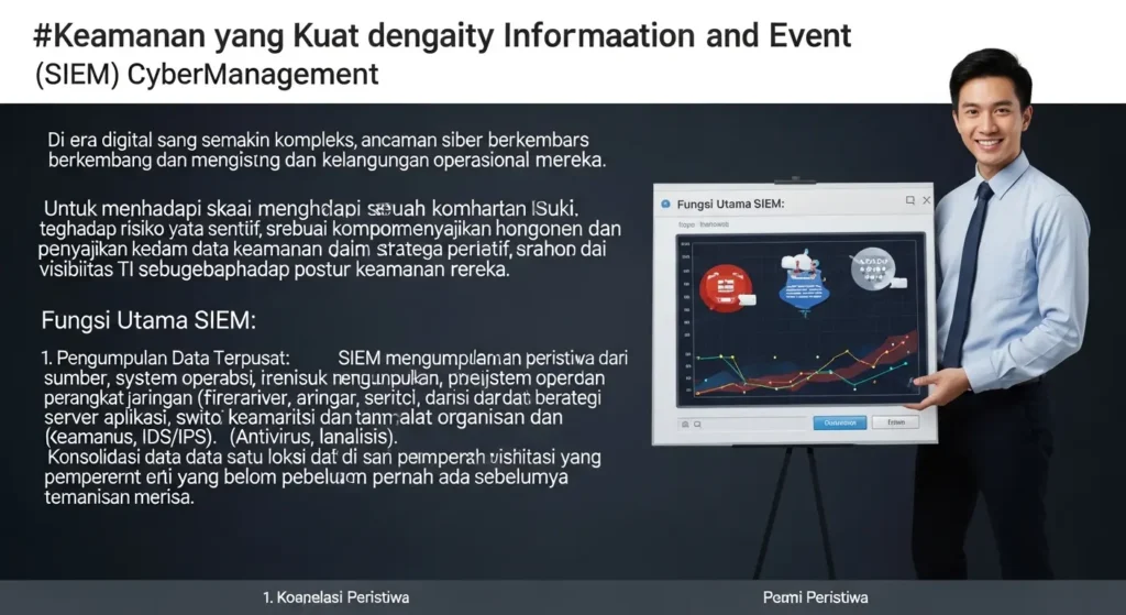 Keamanan yang Kuat dengan Security Information and Event Management Membahas pentingnya Security Information and Event Management dalam cybersecurity.