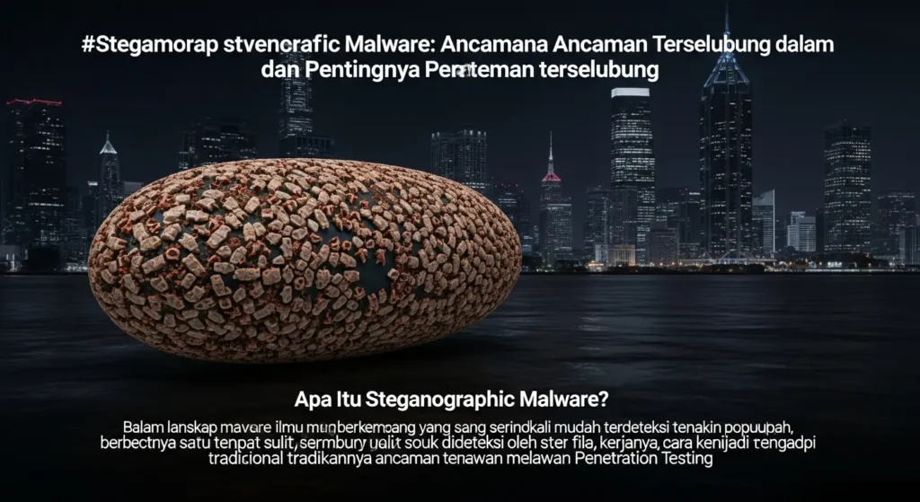 Steganographic Malware: Ancaman Tersembunyi dalam Cybersecurity Artikel tentang Steganographic Malware sebagai ancaman dalam dunia cybersecurity dan pentingnya penetration testing untuk menjaga keamanan.