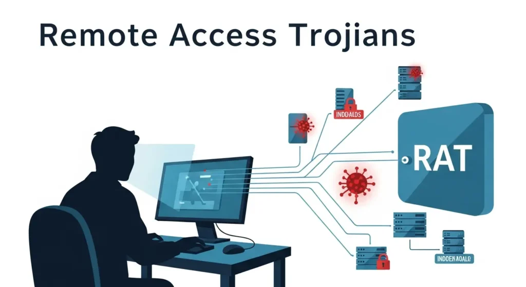 Analisis Remote Access Trojan dalam Keamanan Siber Artikel ini membahas Remote Access Trojan (RAT) dalam keamanan siber, dengan fokus pada cara kerja, pencegahan, dan dampak terhadap organisasi.