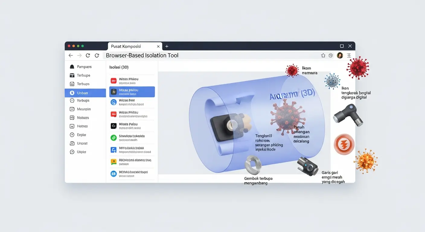 Browser-Based Isolation Tool untuk Keamanan Cyber Anda Pelajari bagaimana Browser-Based Isolation Tool bisa melindungi perangkat Anda dari ancaman siber dengan langkah-langkah yang mudah dan efektif.