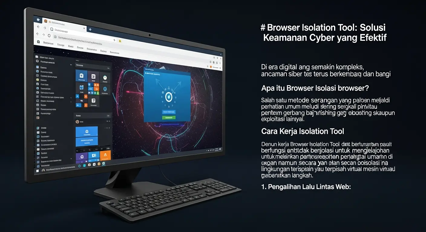 Browser Isolation Tool: Solusi Keamanan Cyber yang Efektif Artikel ini membahas teknologi Browser Isolation Tool dalam keamanan siber, termasuk cara kerja, manfaat, dan statistik terkini.