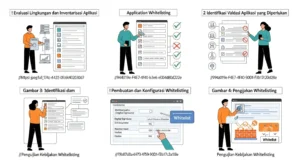 Langkah-Langkah Praktis Application Whitelisting dalam Cybersecurity Artikel mendalam mengenai implementasi Application Whitelisting dalam cybersecurity oleh Widya Security, dengan hasil nyata dan langkah-langkah yang dapat diikuti.