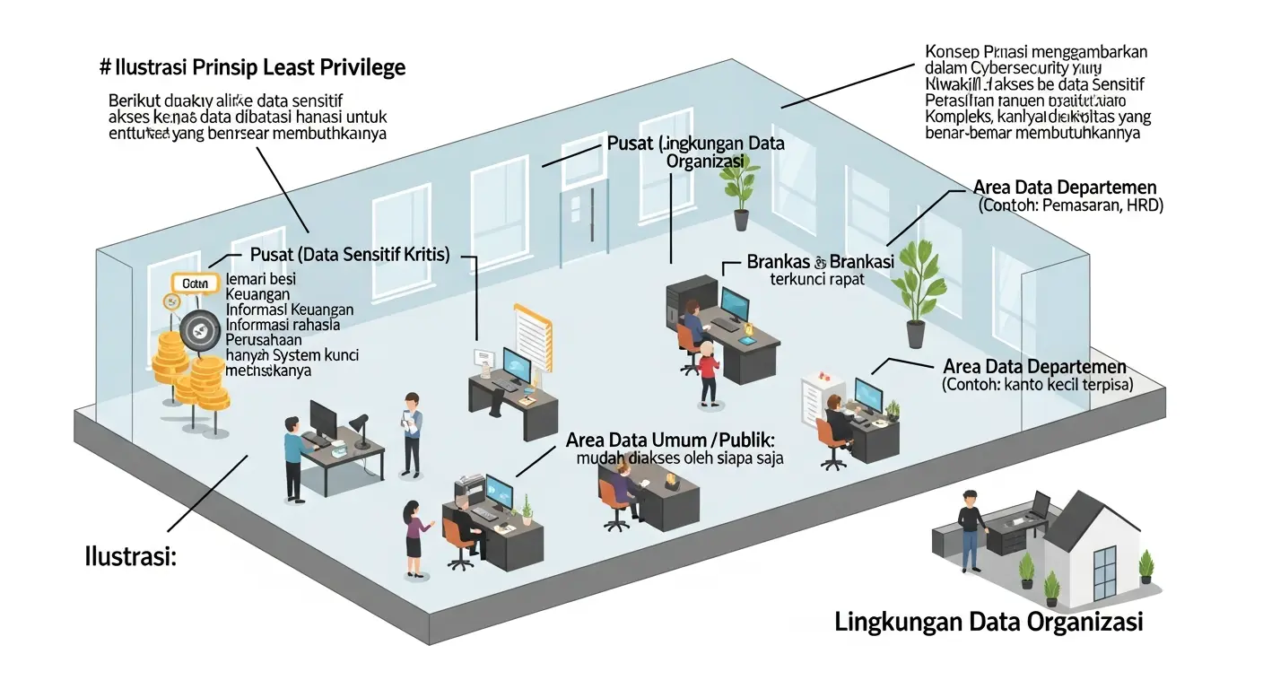 Prinsip Least Privilege dalam Cybersecurity untuk Keamanan Data Pelajari tentang Prinsip Least Privilege dan bagaimana penerapannya dalam cybersecurity untuk melindungi data Anda dari akses yang tidak sah.