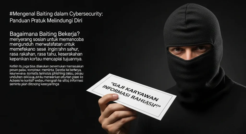 Mengenal Baiting dalam Cybersecurity: Panduan Praktis untuk Anda Pelajari cara melindungi diri Anda dari serangan baiting dalam cybersecurity dengan panduan praktis ini.