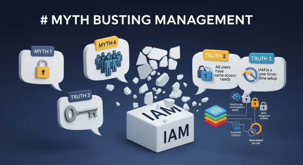 Myth-Busting Identity and Access Management dalam Cybersecurity Mitos seputar Identity and Access Management dalam cybersecurity.