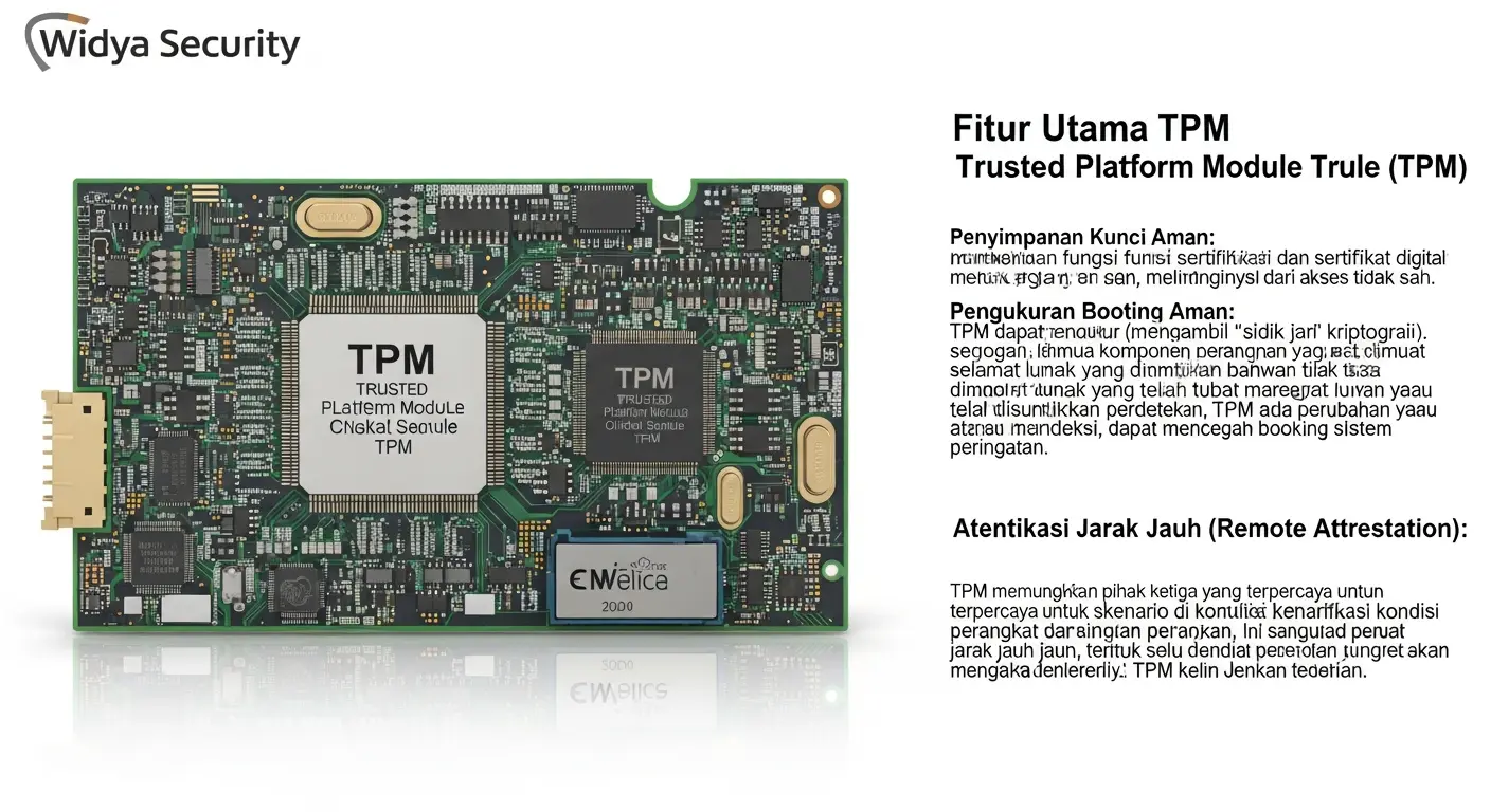 Trusted Platform Module Dalam Cybersecurity Artikel mendalam mengenai Trusted Platform Module dan penerapannya dalam cybersecurity dari Widya Security.