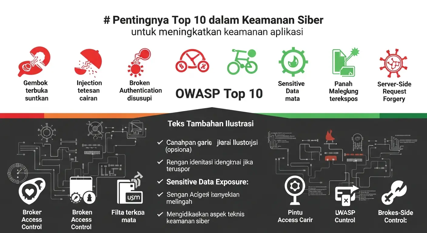 Pentingnya OWASP Top 10 dalam Keamanan Siber Memahami OWASP Top 10 untuk meningkatkan keamanan aplikasi.