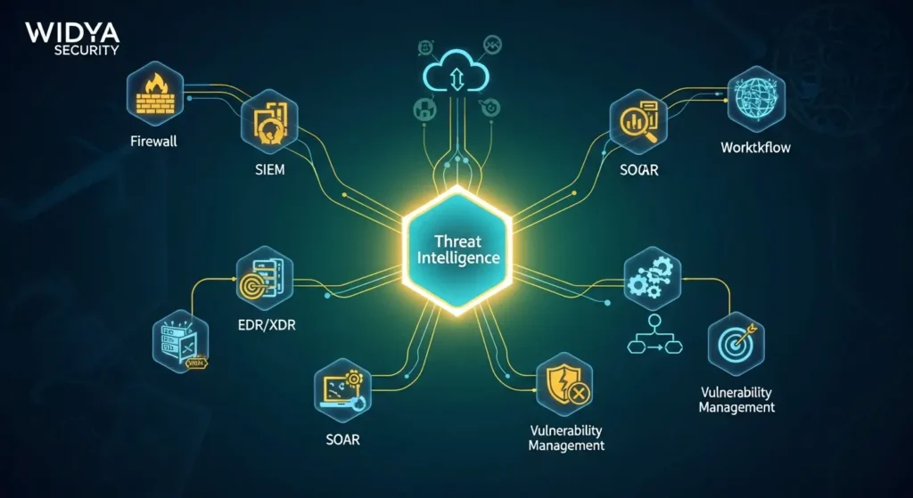 Integrasi Threat Intelligence dalam Cybersecurity Artikel ini membahas pentingnya integrasi threat intelligence dalam keamanan siber dengan pandangan authoritatif dari Widya Security.