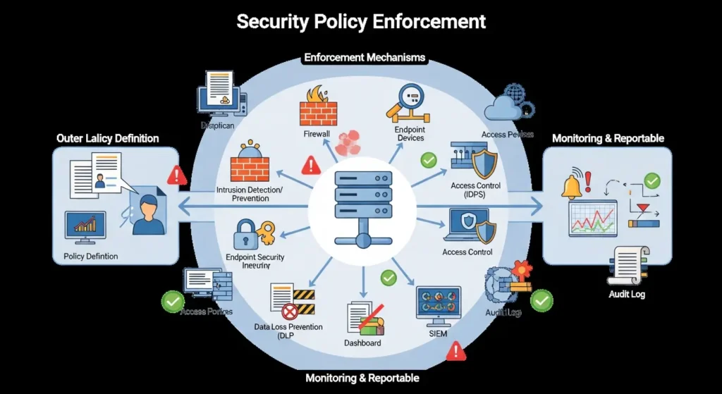 Security Policy Enforcement dalam Cybersecurity Panduan lengkap mengenai Security Policy Enforcement dalam cybersecurity, serta langkah-langkah untuk implementasi yang efektif.