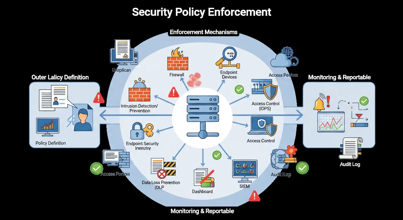 Security Policy Enforcement dalam Cybersecurity Panduan lengkap mengenai Security Policy Enforcement dalam cybersecurity, serta langkah-langkah untuk implementasi yang efektif.